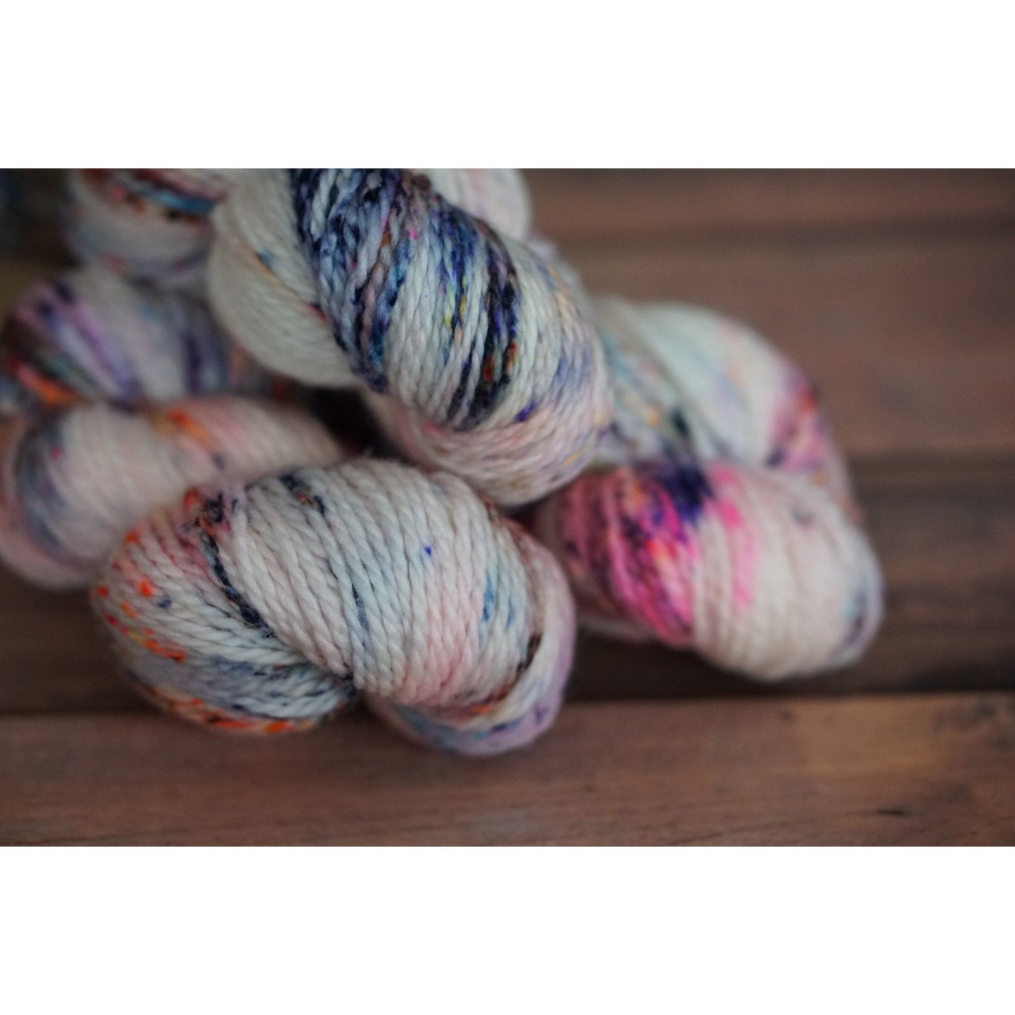 100% superwash BFL Aran weight yarn // celebration //
