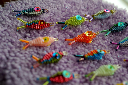 Weird fishes stitch markers