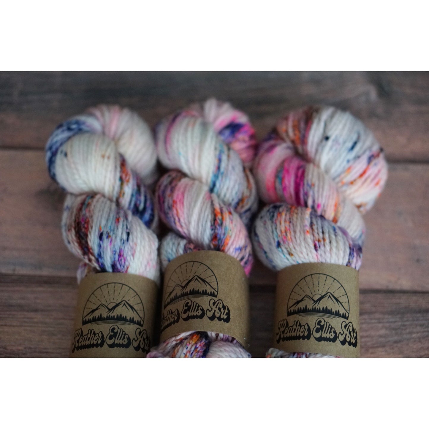 100% superwash BFL Aran weight yarn // celebration //