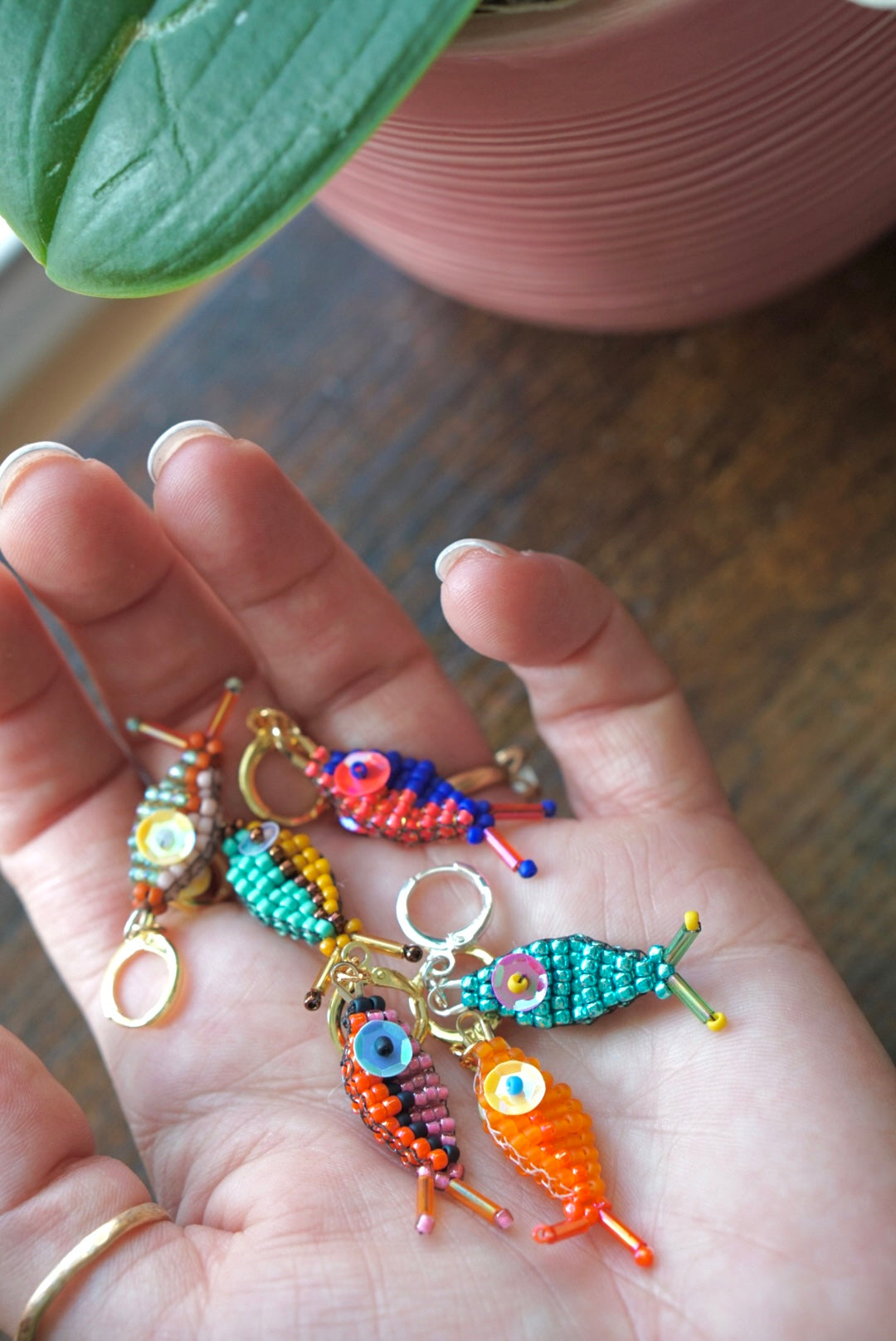Weird fishes stitch markers