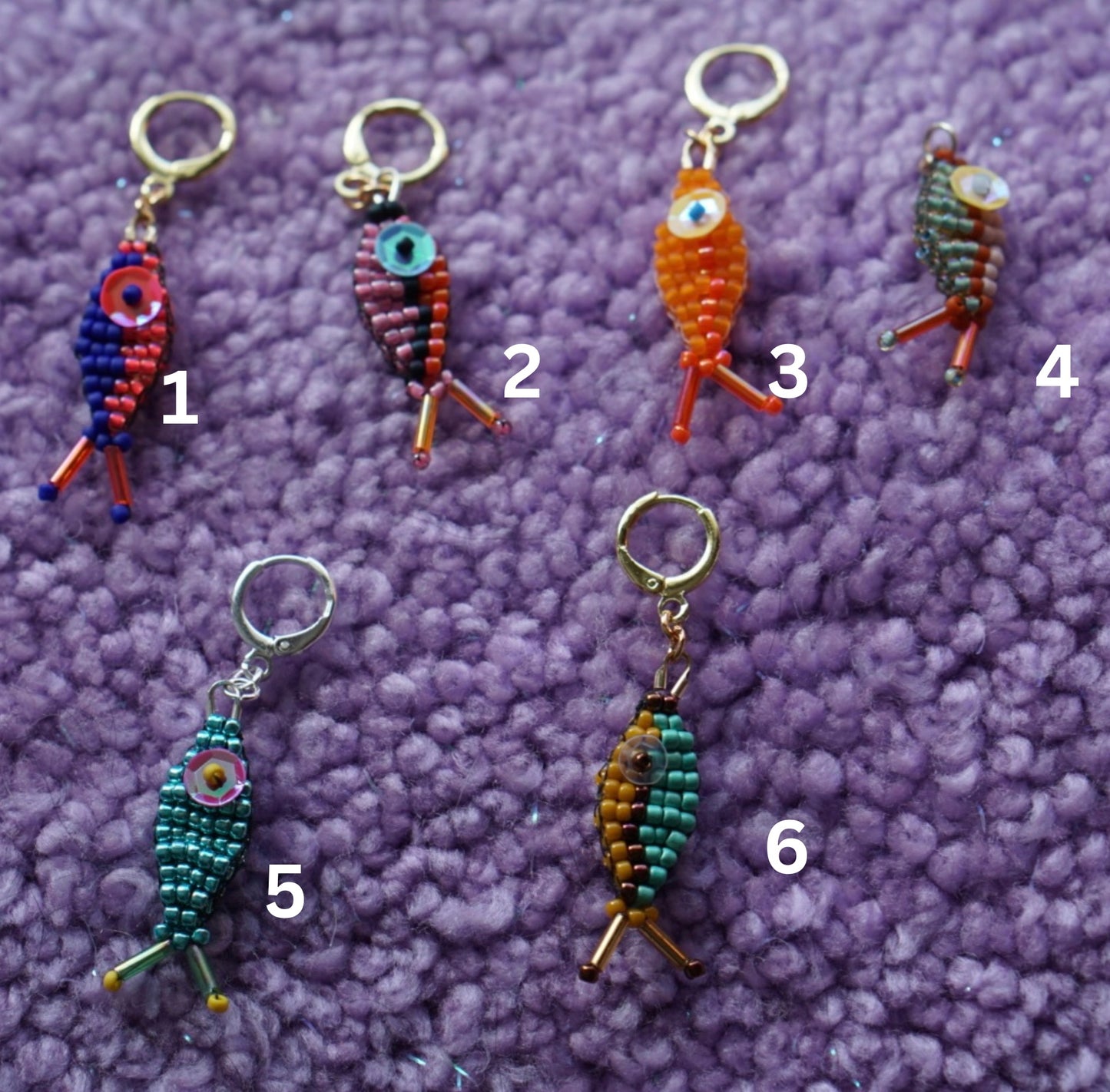 Weird fishes stitch markers