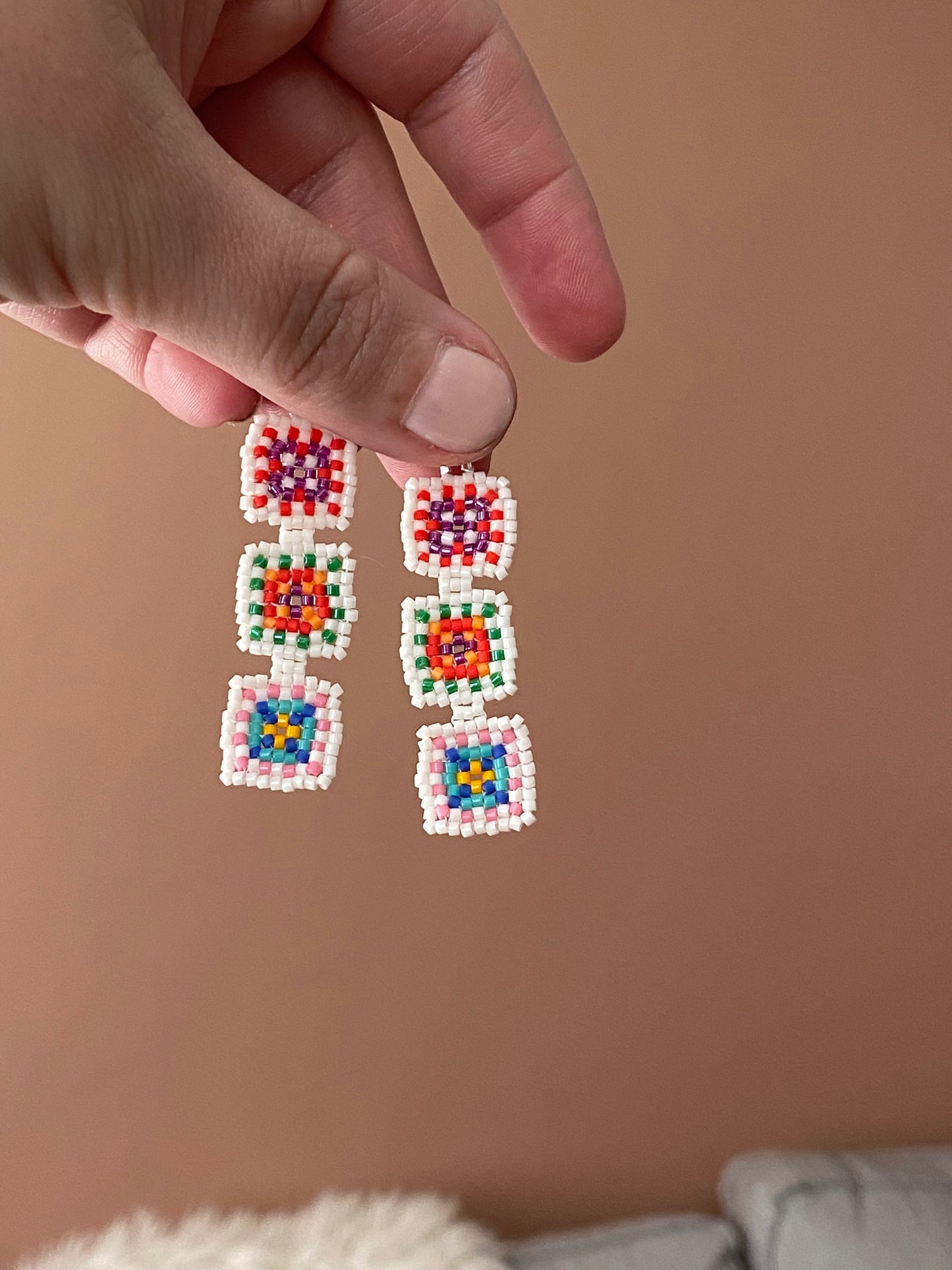 Granny Square earrings