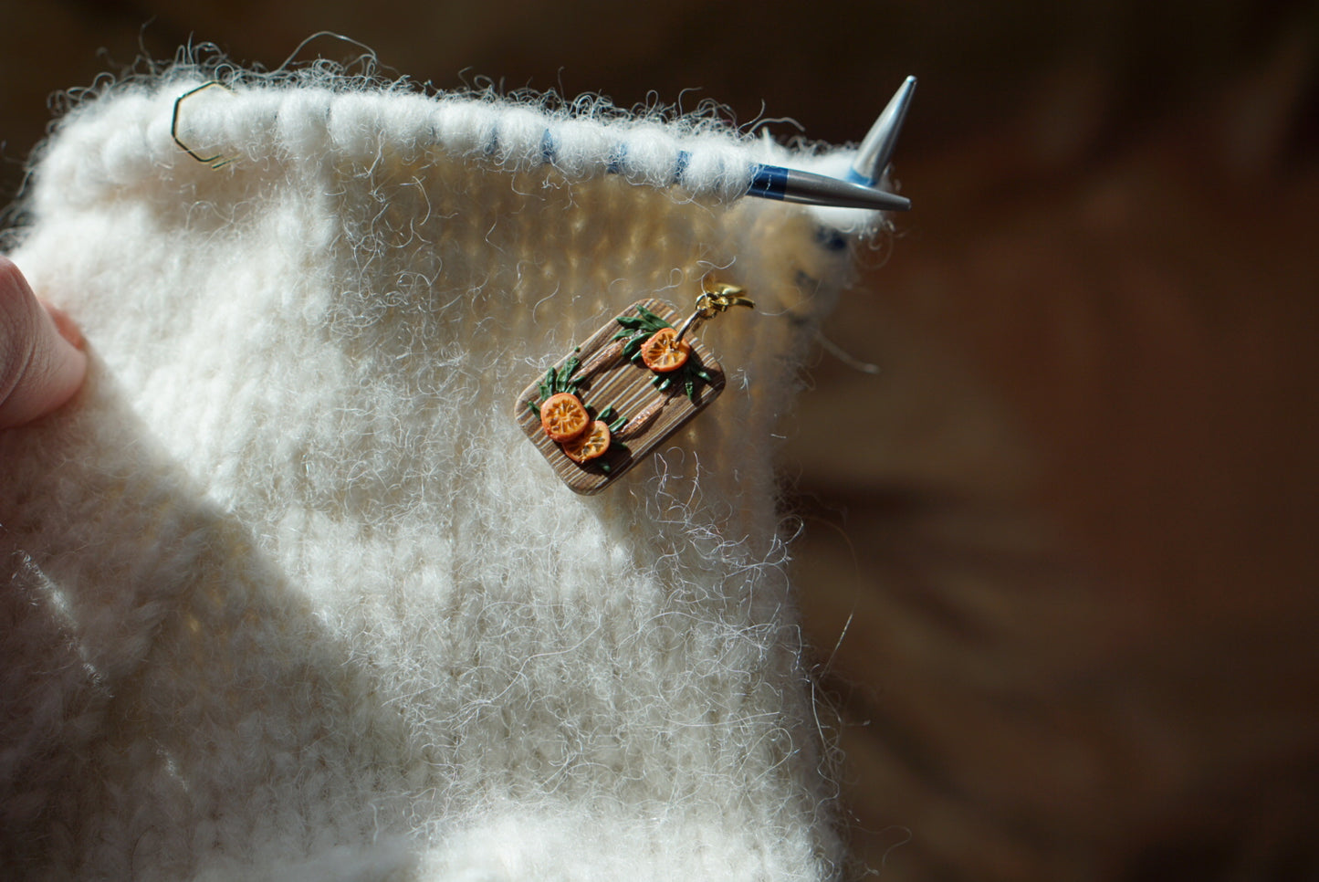 Dried Orange slices Stitch Marker set