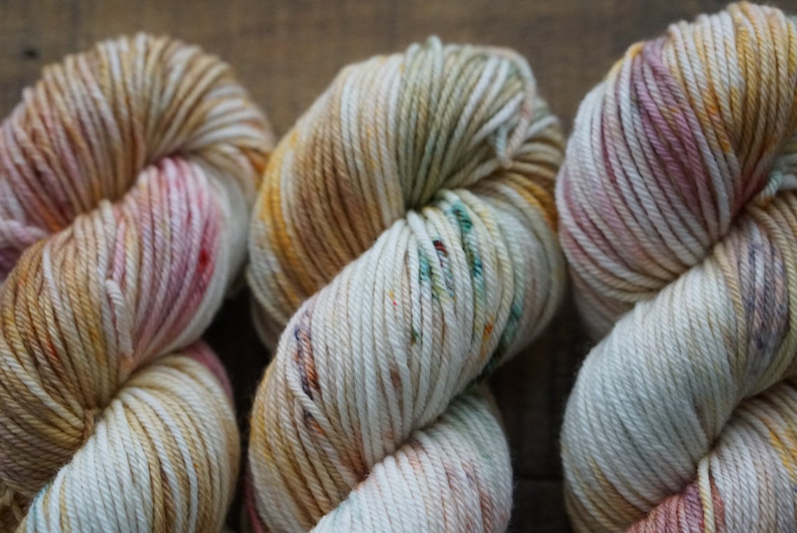 Non-superwash worsted weight yarn // whimsical //