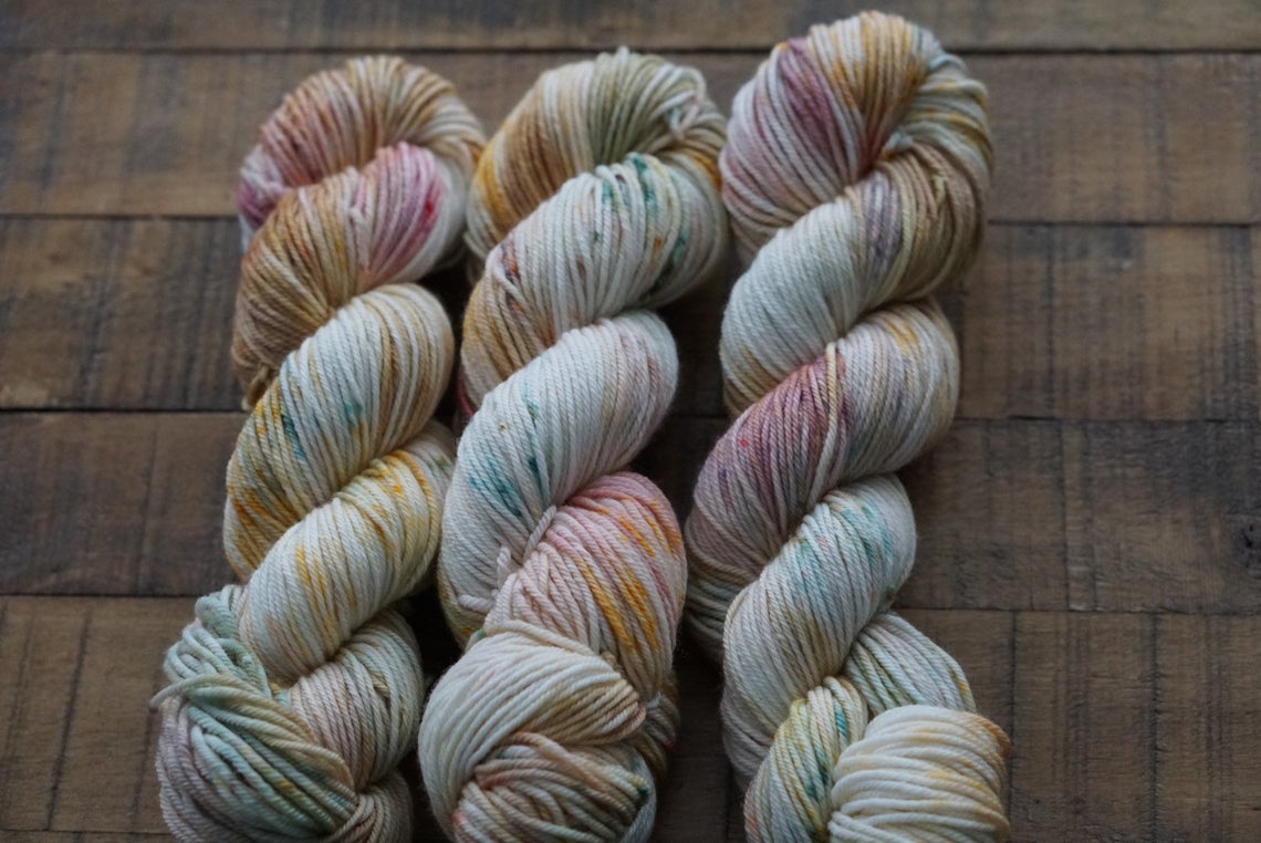 Non-superwash worsted weight yarn // whimsical //