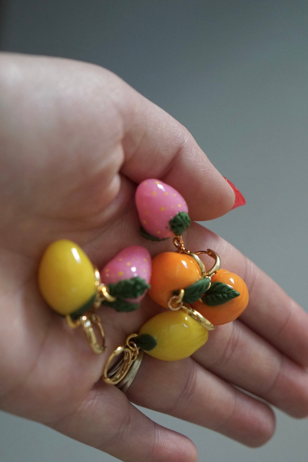 Lemon earrings