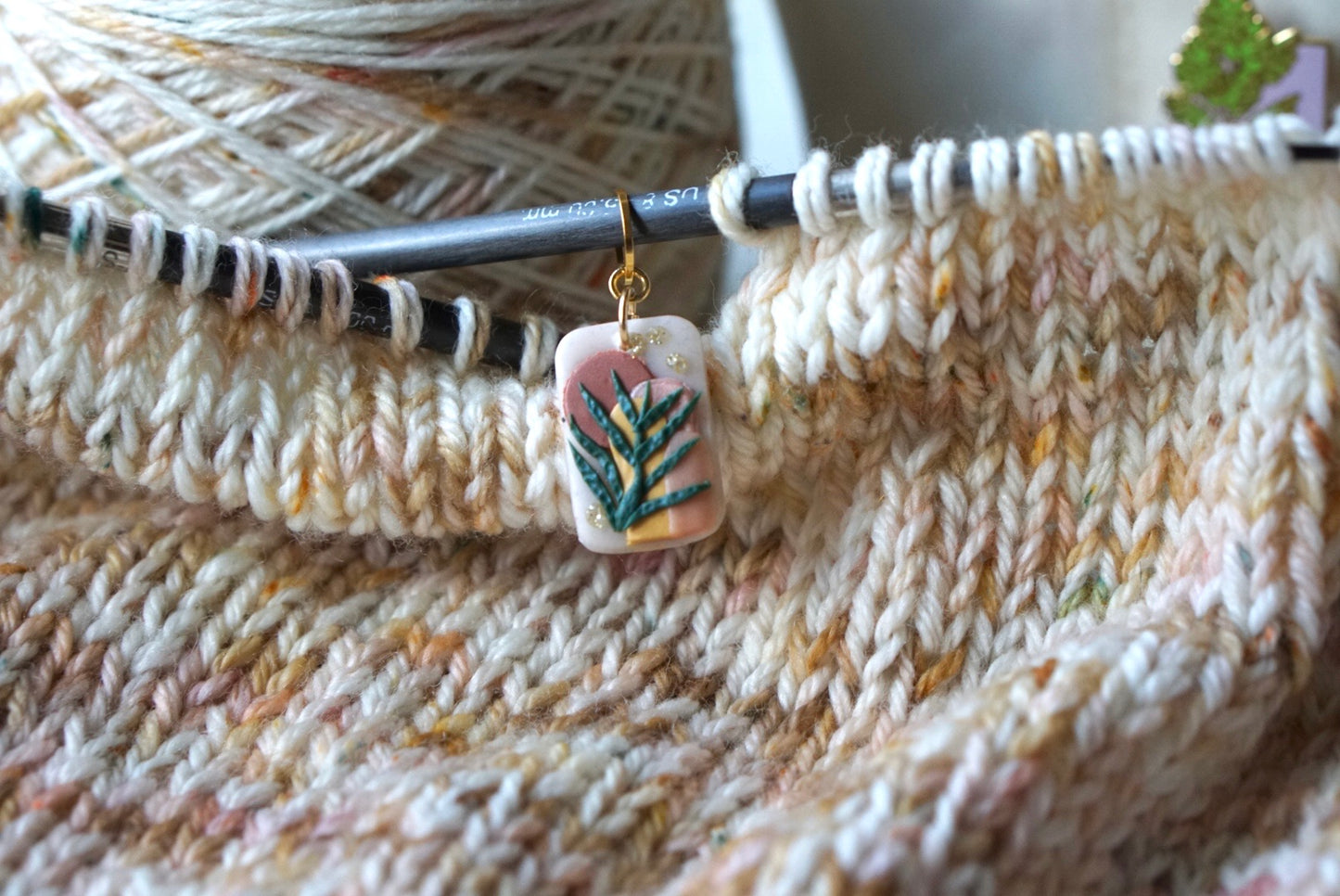 Fern stitch marker