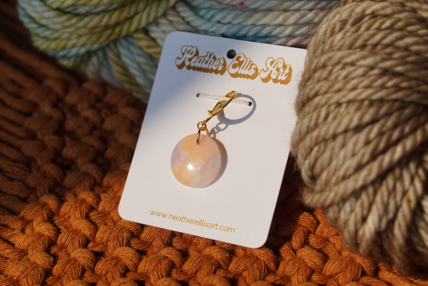 Clay stitch marker