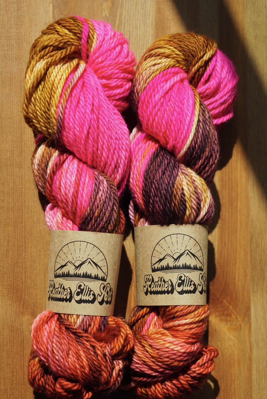 100% superwash merino bulky weight yarn // I Lava You //