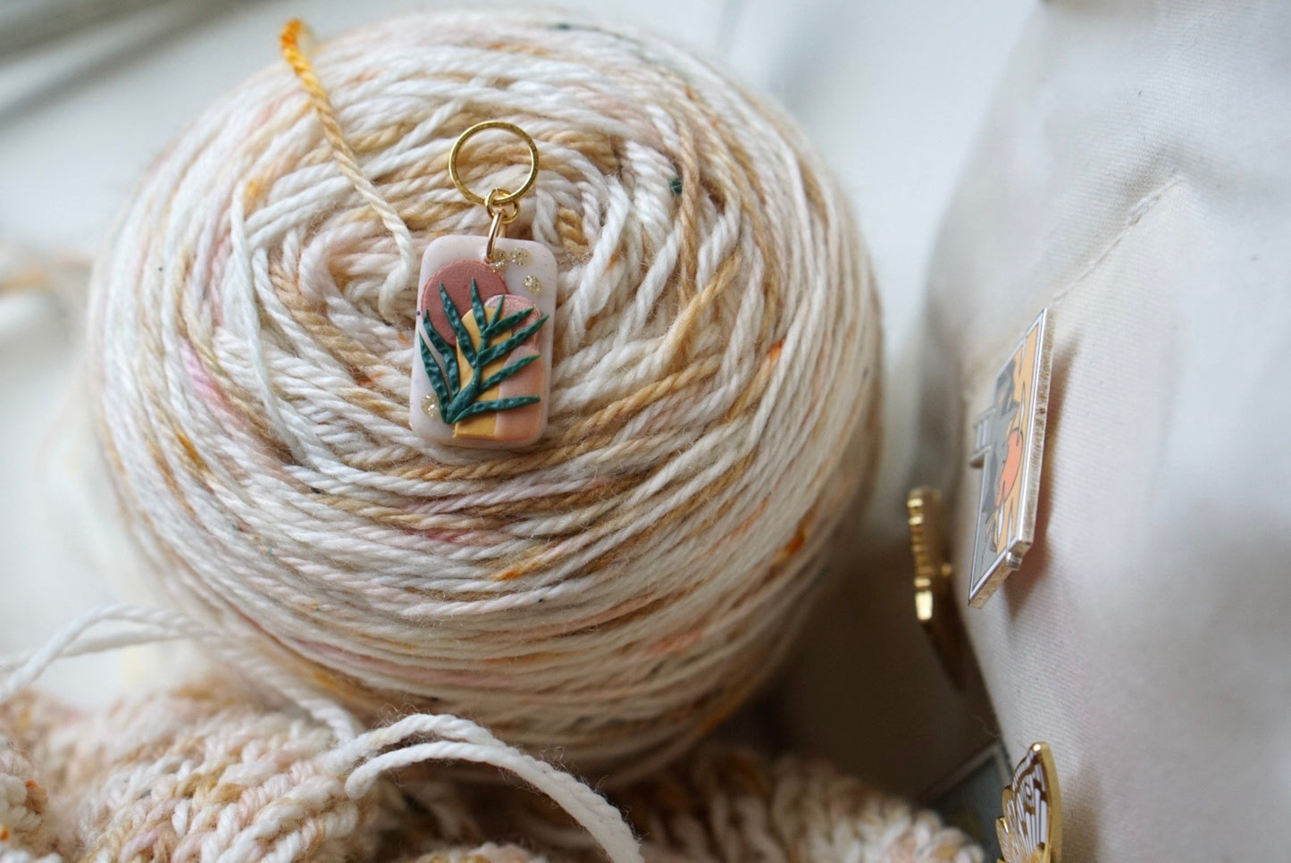 Fern stitch marker