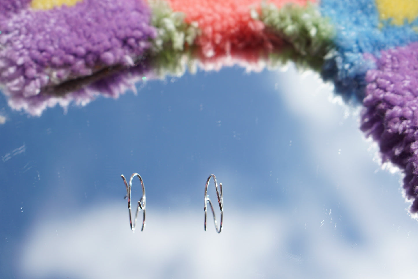 Spiral hoop earrings