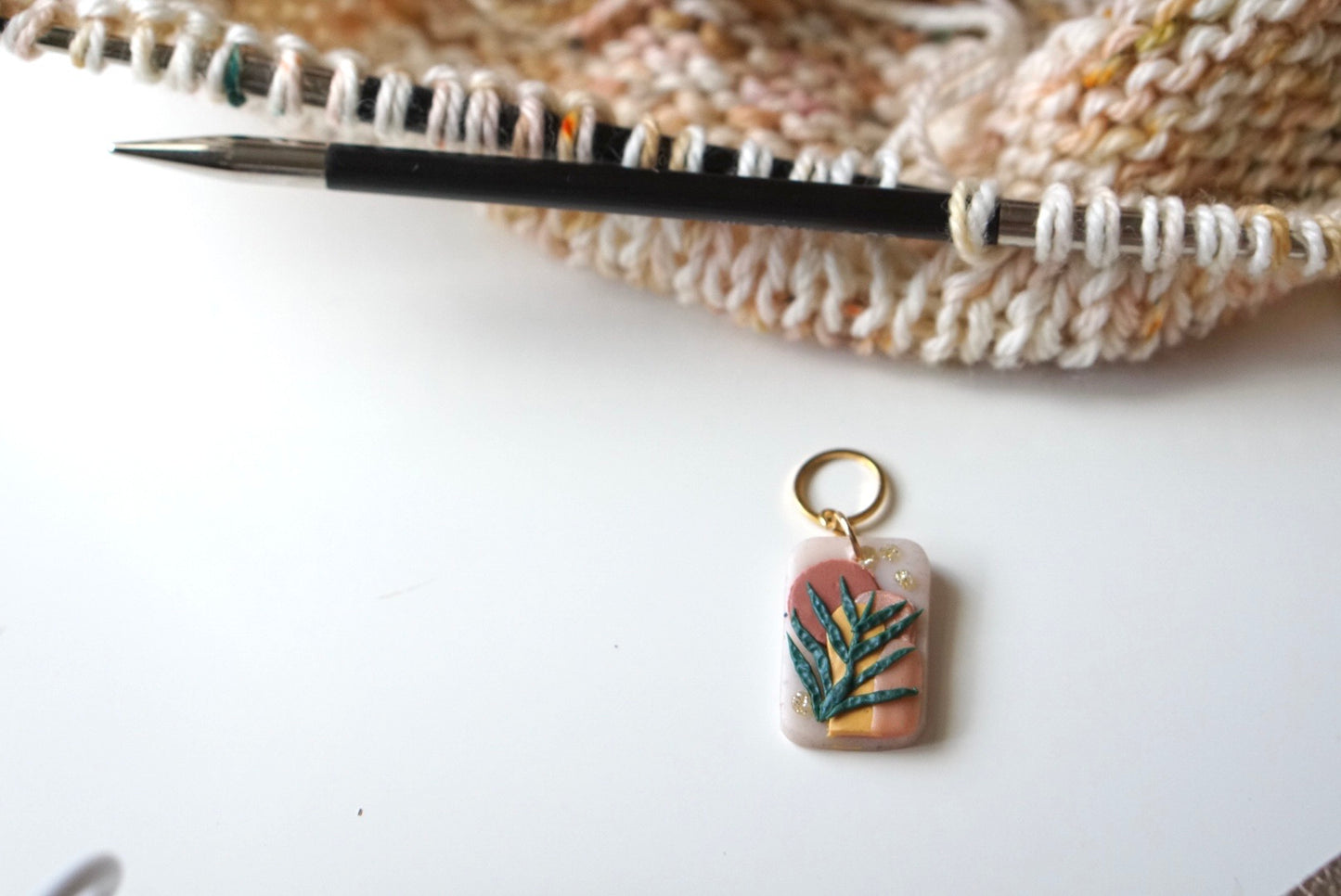 Fern stitch marker