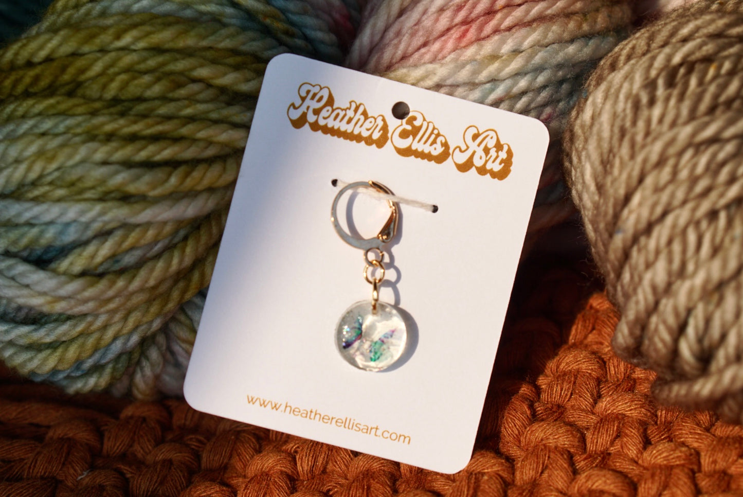 Butterfly stitch marker
