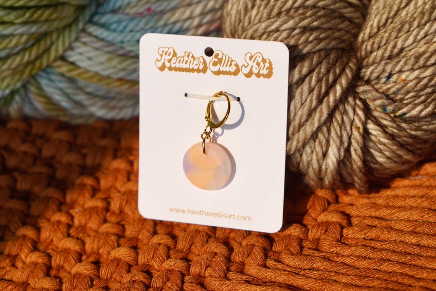 Clay stitch marker