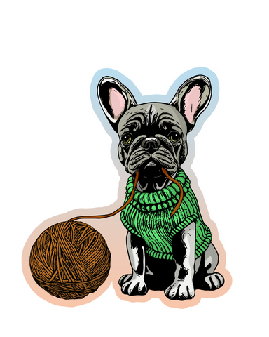 Frenchie sticker