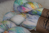 Hand dyed Dk yarn // aurora borealis //