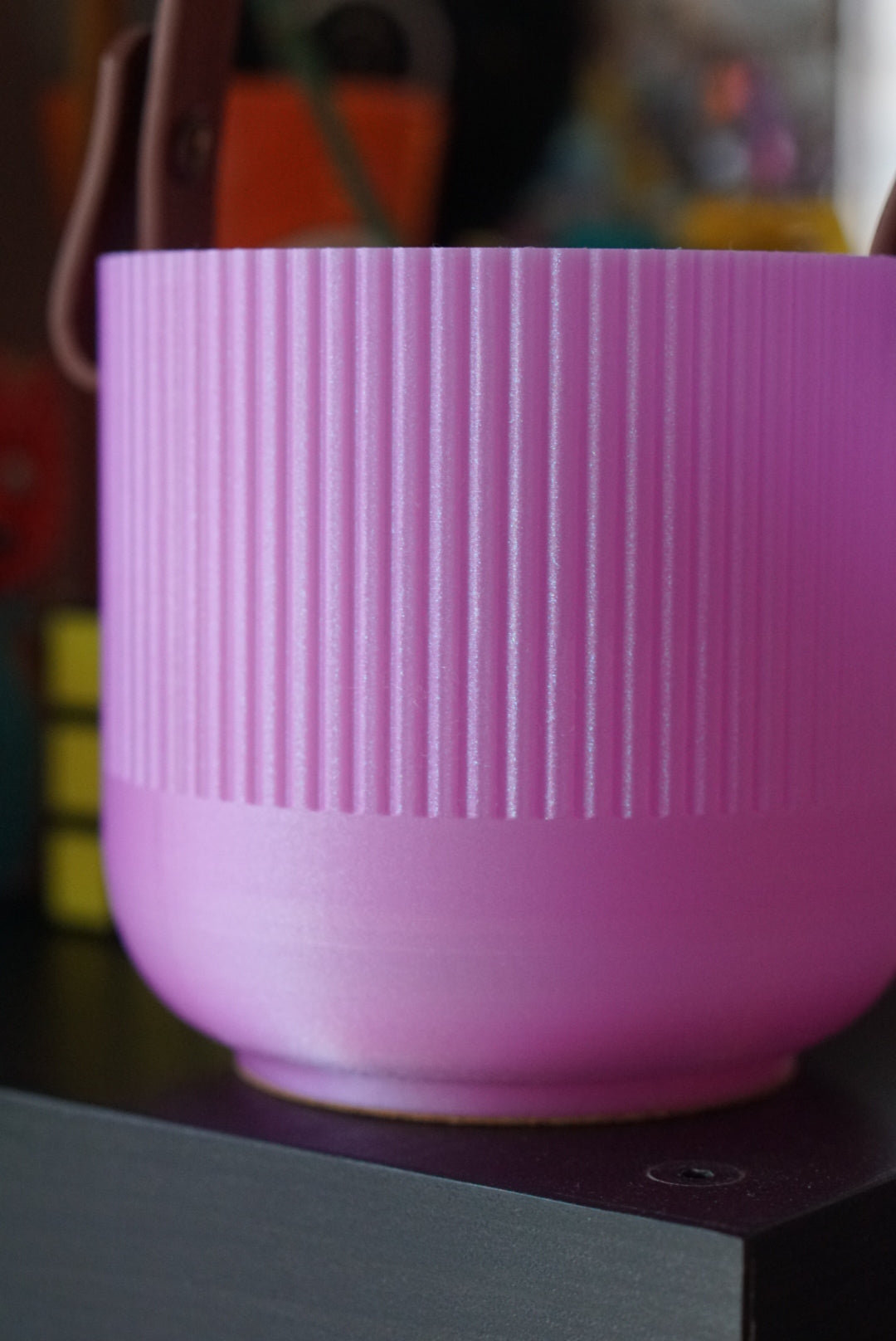 // yarn bowl w/ strap //