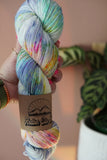 Hand dyed Dk yarn // aurora borealis //