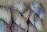 Hand dyed sock yarn // aurora borealis //