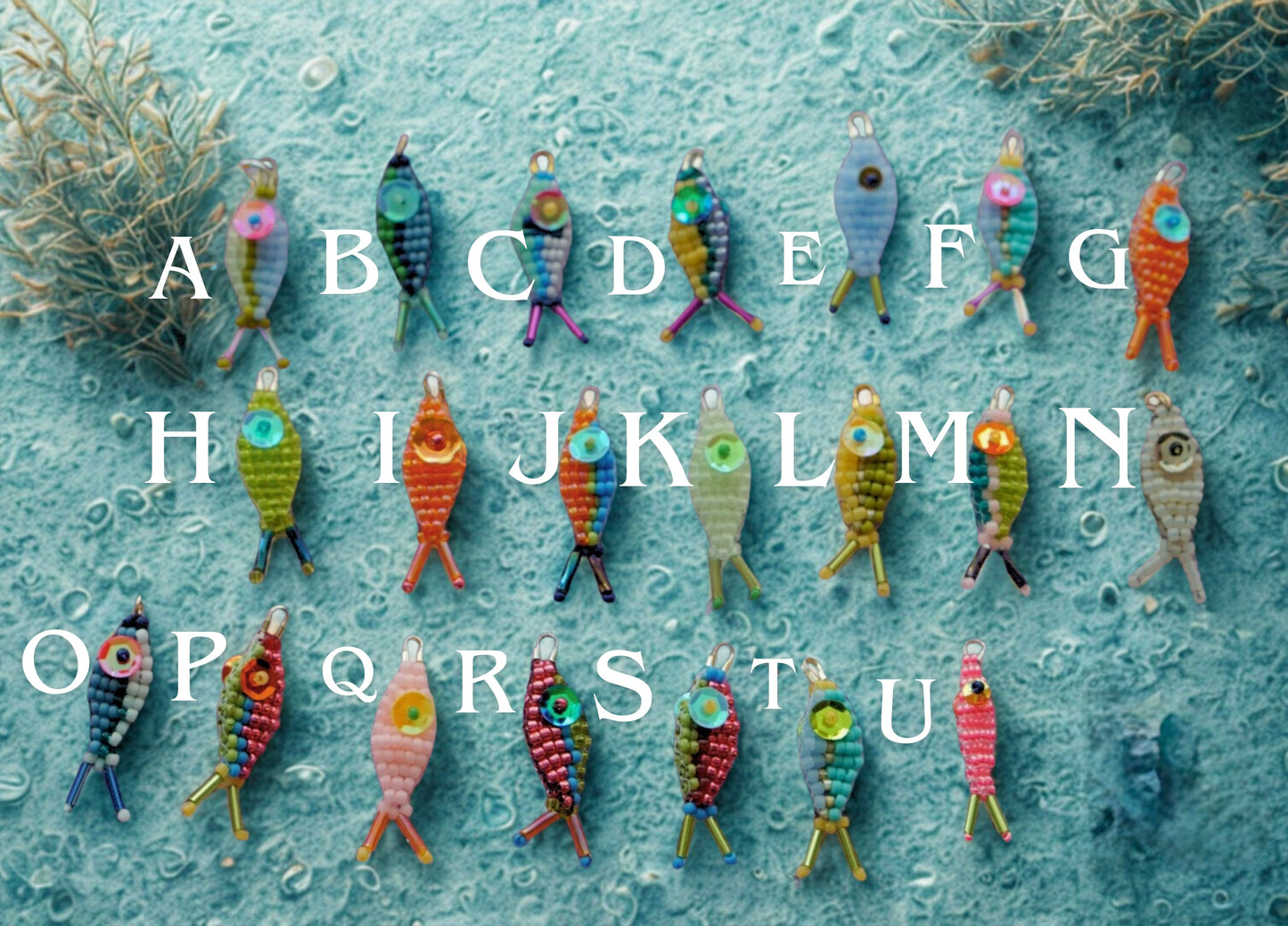 Weird fishes stitch markers