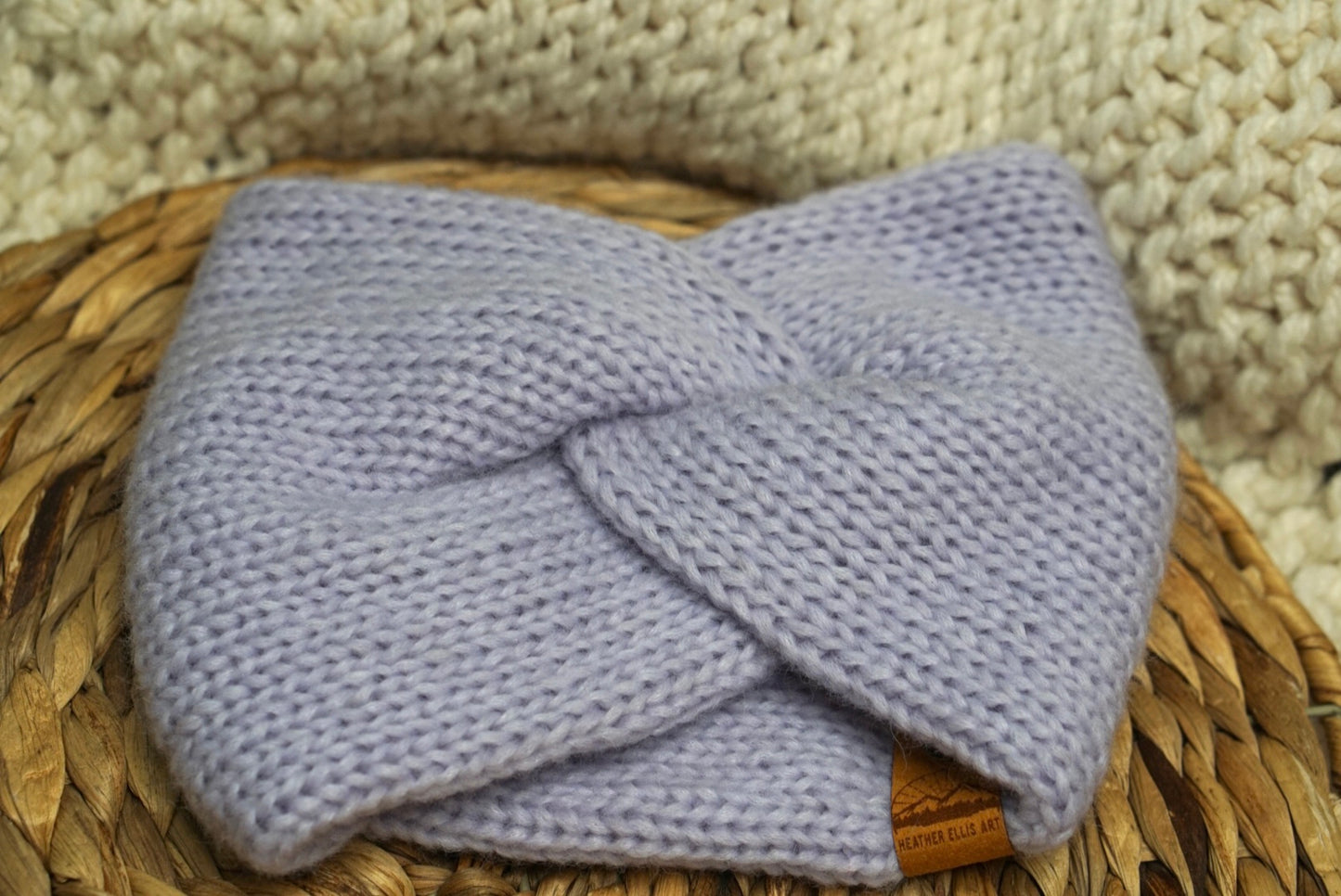 Alpaca headband- Lavender