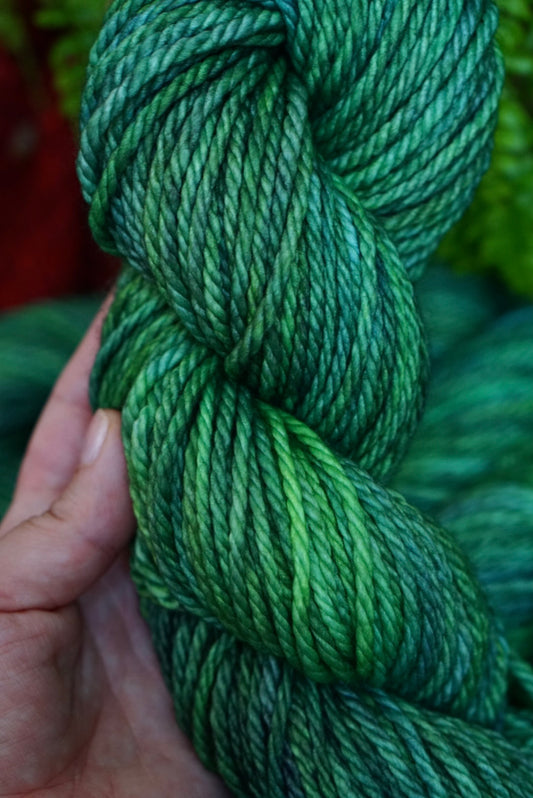 100% superwash merino bulky weight yarn // Monstera //