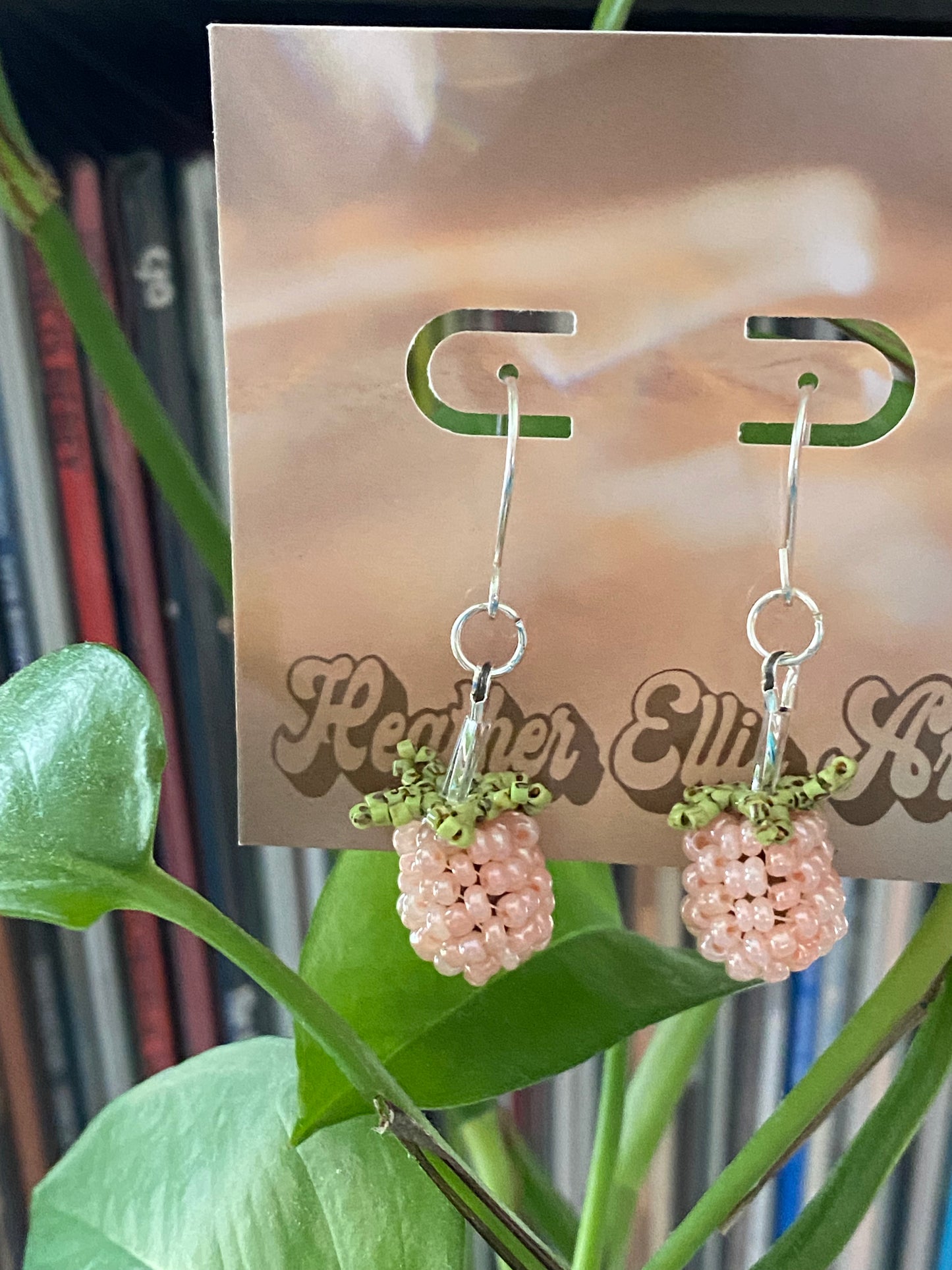 Beaded cloud berry earrings