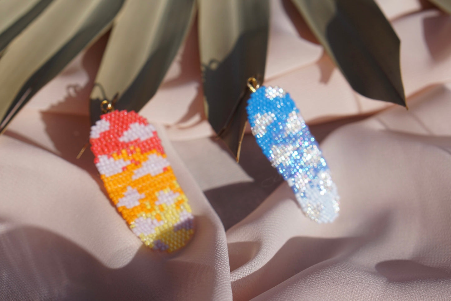 Sunrise/sunset earrings