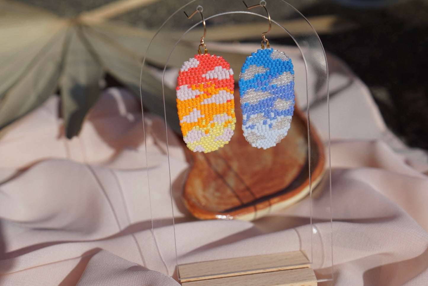 Sunrise/sunset earrings