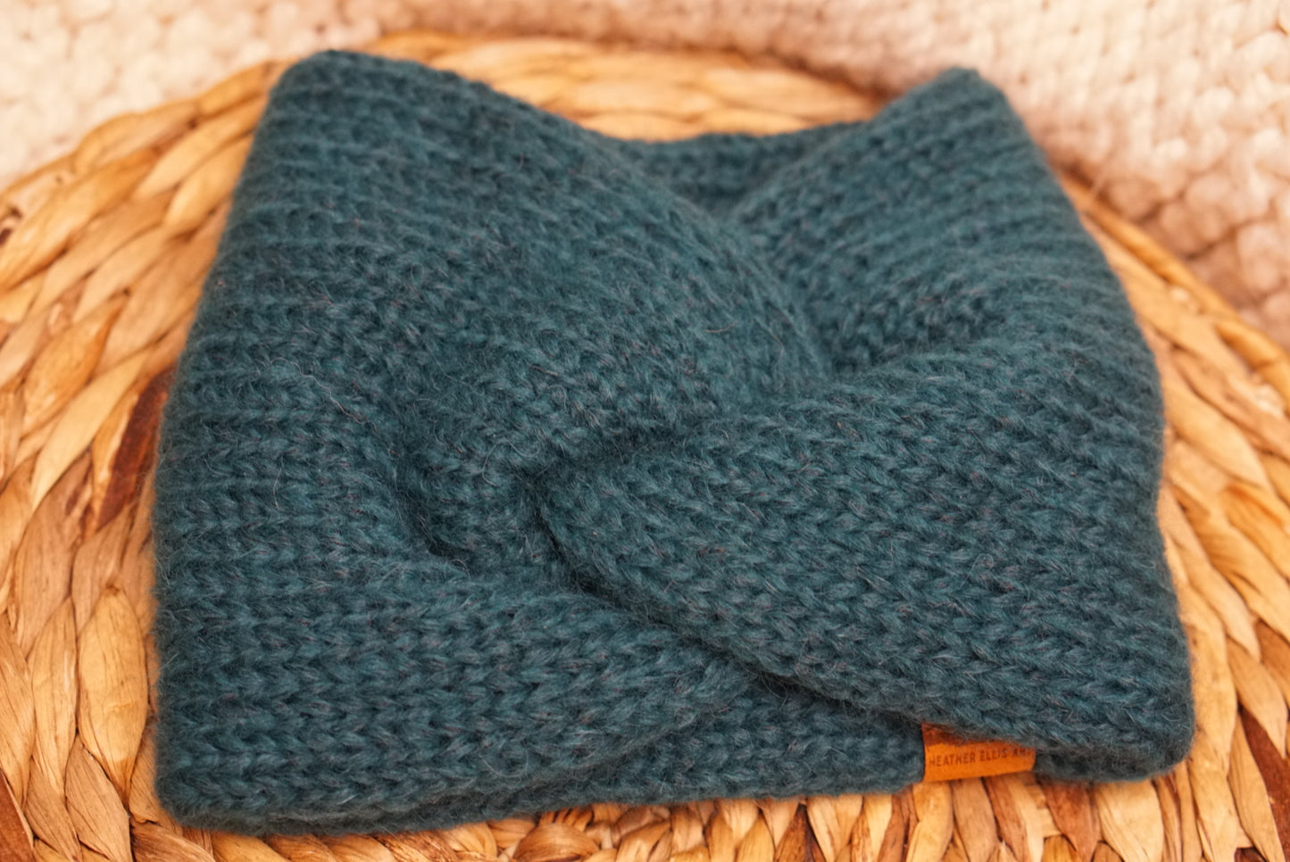 Alpaca headband- dark forest