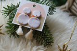 Polymer clay tassel earrings