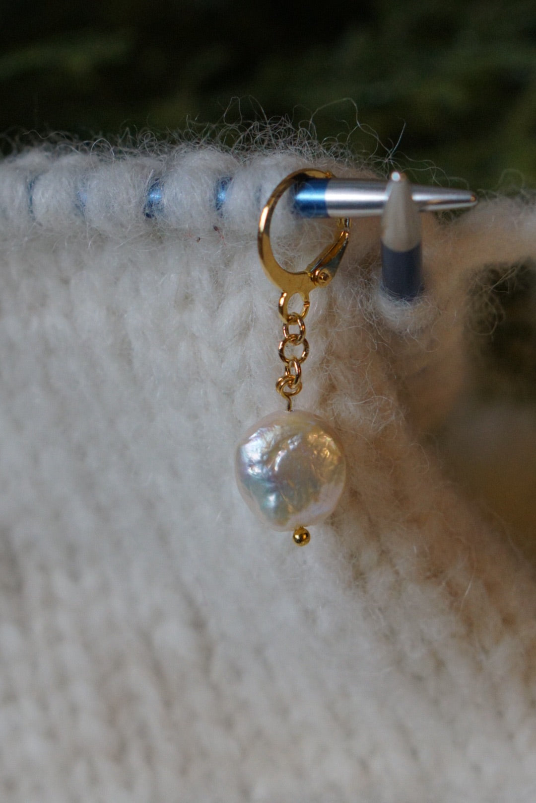 Pearl, Moon & stars Stitch Marker set