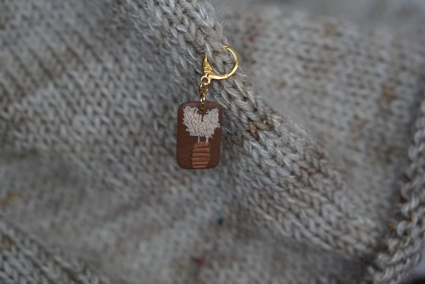 Dried Pampas stitch marker