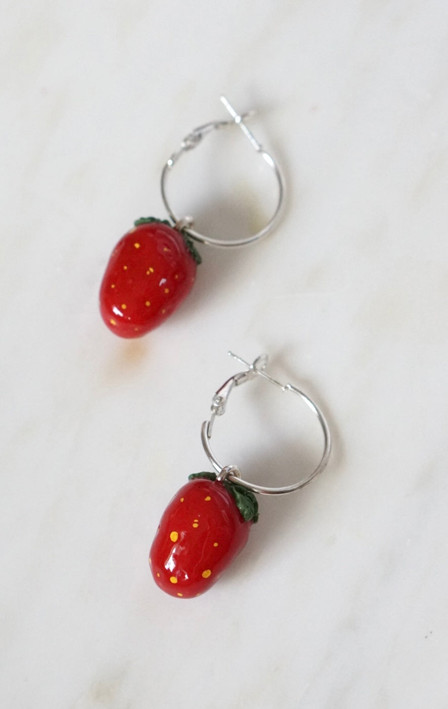 Strawberry earrings