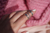 Sterling silver stacker ring