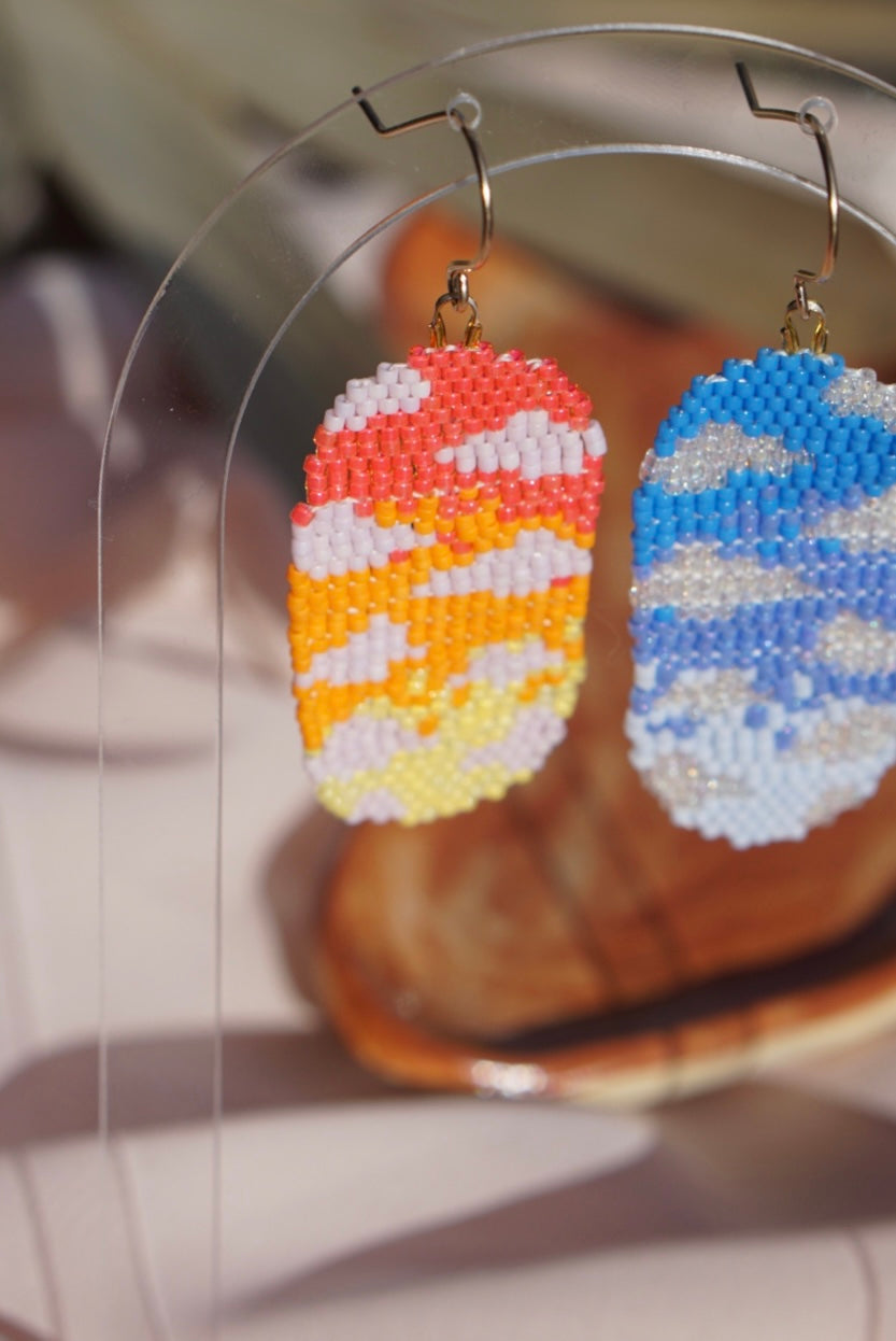 Sunrise/sunset earrings
