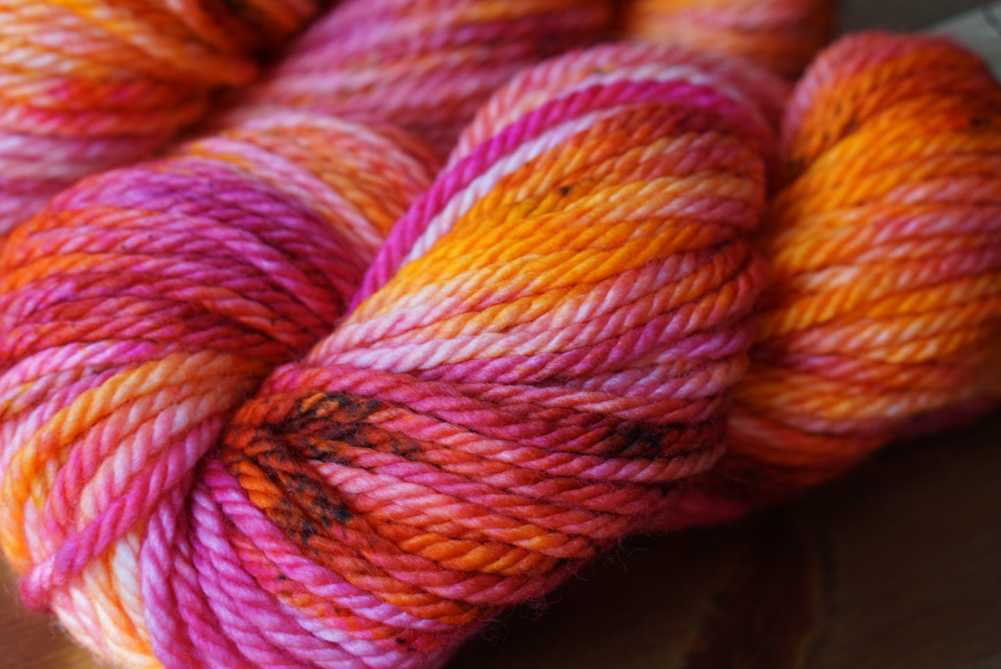 100% superwash merino bulky weight yarn // Sangria //
